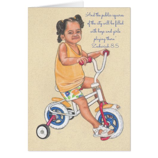 Girls Playing~Scripture Cards (Front)