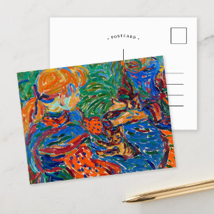 Girls Playing with Cats Ernst Ludwig Kirchner Postcard