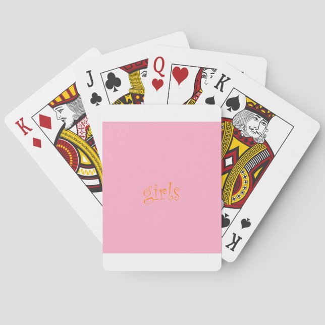 girls poker cards (Back)