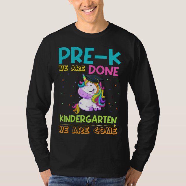 Girls Pre-K Graduation Magical Unicorn T-Shirt (Front)