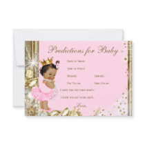 Girls Predictions & Advice for Parents Baby Shower