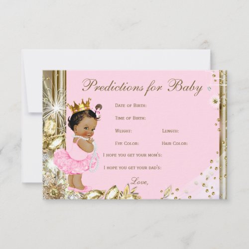 Girls Predictions  Advice for Parents Baby Shower