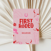 Girls' Preppy First Rodeo Cowgirl 1st Birthday