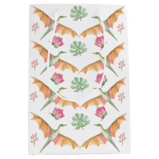 Girls Pretty Dinosaur Birthday Gift Bag