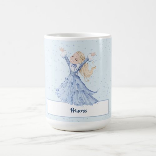  Girls Princess Enchanted Snowflakes Coffee Mug