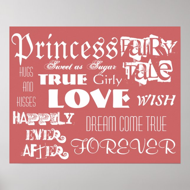 Girl's Princess Fairy Tale Poster (Front)