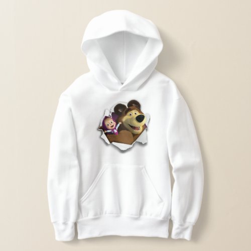 Girls Pullover Hoodie Masha and the Bear