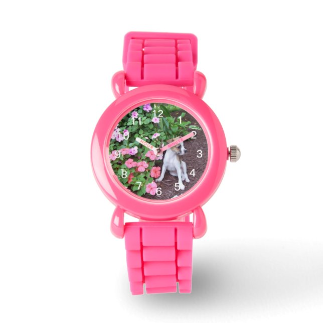 girl's puppy dog watch (Front)