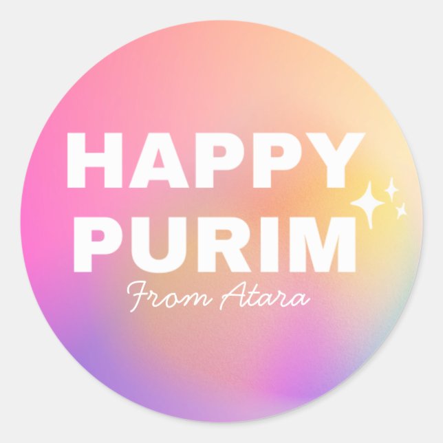 Girls Purim Label (Front)