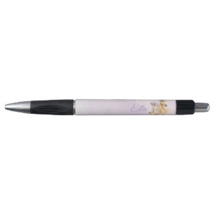 Girls Purple Floral Horse Pen