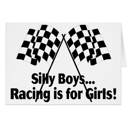 Girls Racing Cards (Front Horizontal)
