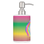 Girls Rainbow Unicorn Bathroom Set (Right)