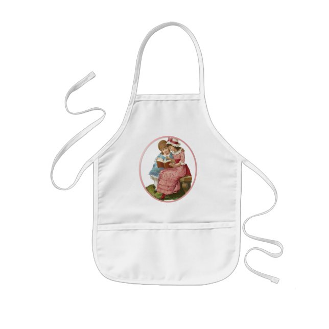 Girls Reading Kids' Apron (Front)