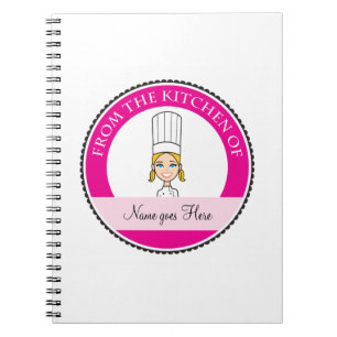 Girl's Recipe Notebook Personalized #1