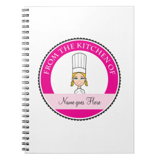 Girl's Recipe Notebook Personalized #1