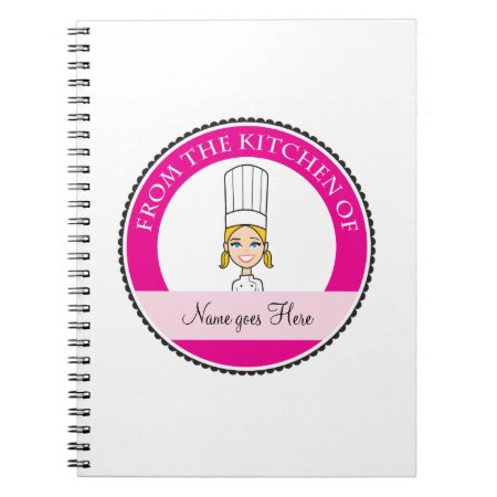 Girl's Recipe Notebook Personalized #1