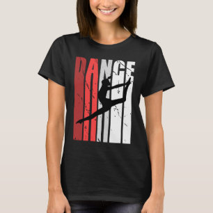 Girls Retro Classical Dance Birthdays Vintage Dist T-Shirt