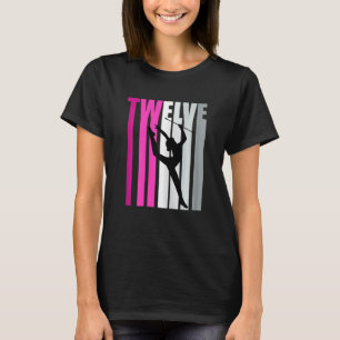 Girls Rhythmic Gymnastics 12th Birthday Baton Twir T-Shirt