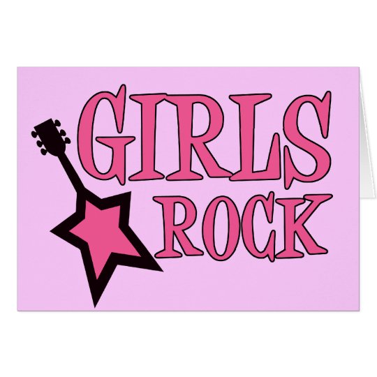 Girls Rock! Card