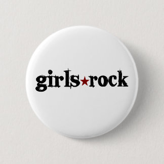 Girls Rock Pinback Button