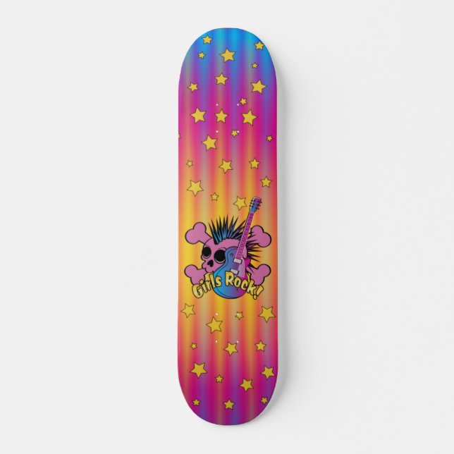 Girls Rock Skateboard Deck (Front)