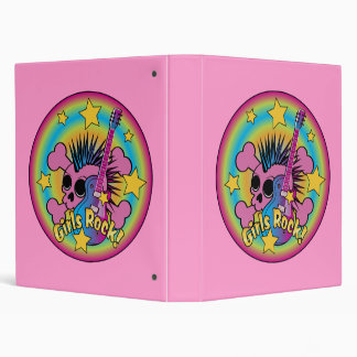 Girls Rock Skull Binder