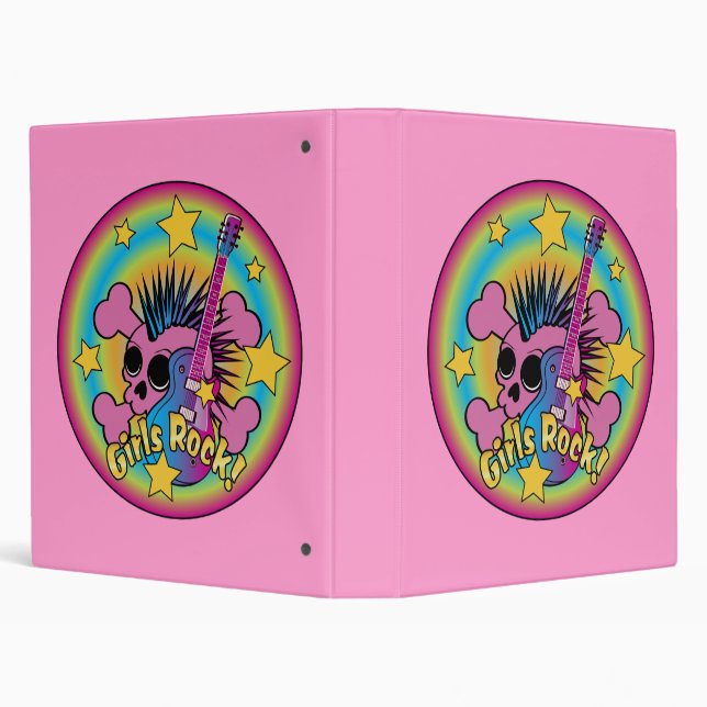 Girls Rock Skull Binder (Background)