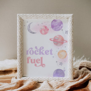 Girl's Rocket Fuel Sign