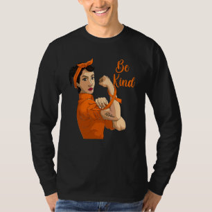 Girls Rosie The Riveter Kindness Day  Women Be Kin T-Shirt