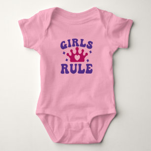Girls Rule Baby Outfit – Adorable Feminist Baby  Bodysuit