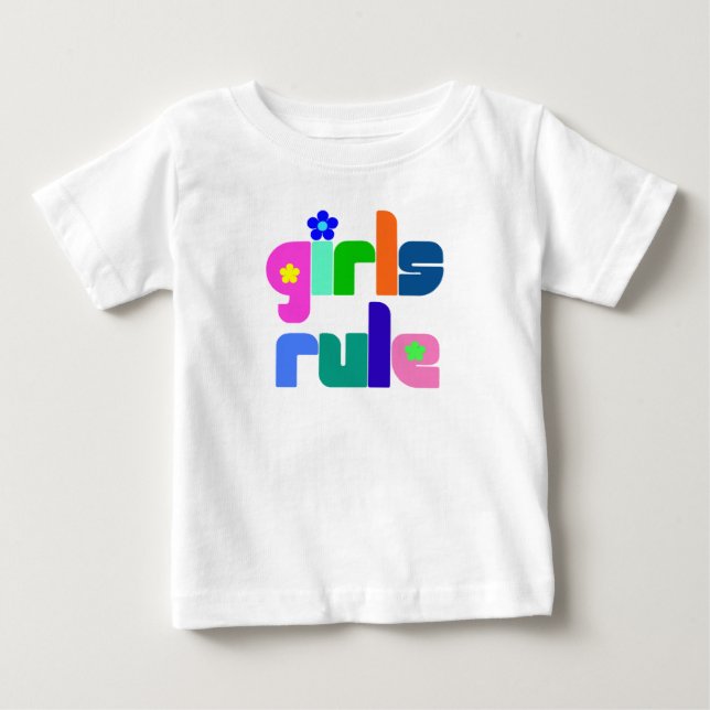 Girls rule baby/toddler t-shirt (Front)