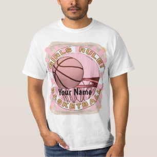 Girls Rule Basketball  T-Shirt