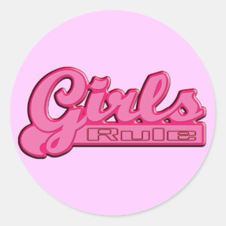 Girls Rule Stickers | Zazzle