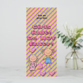 Girls Rule Door Hangers Party Favors (Standing Front)