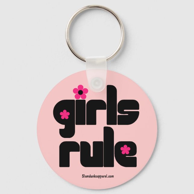 Girls Rule keychain (Front)