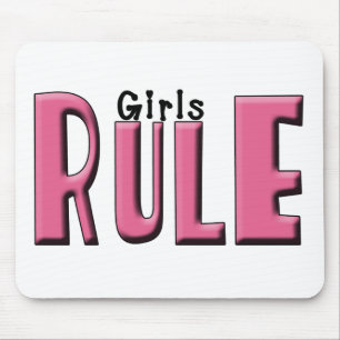 Girls Rule Mouse Pad