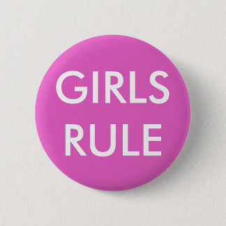 GIRLS RULE Standard Round Button