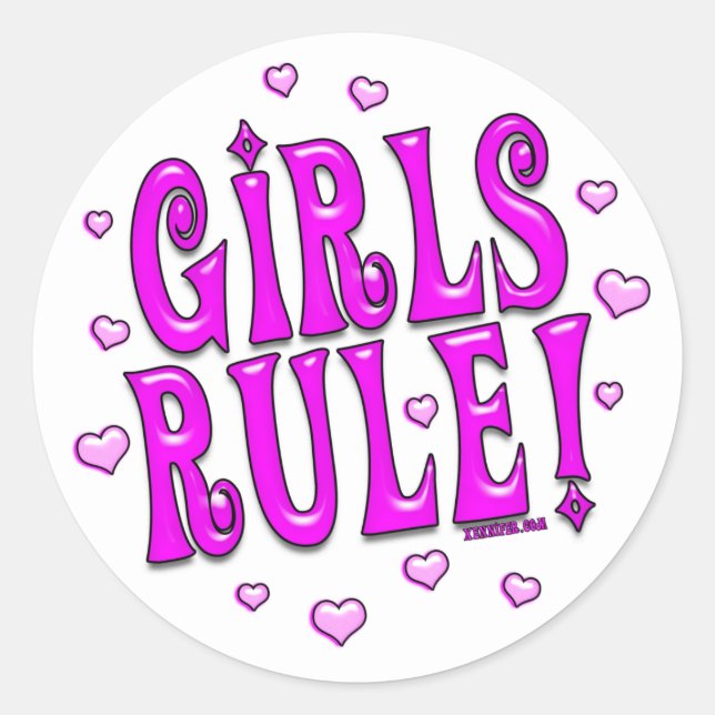 Girls Rule! Stickers (Front)