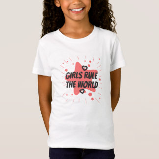 Girl's Rule The World Kid's T-Shirt