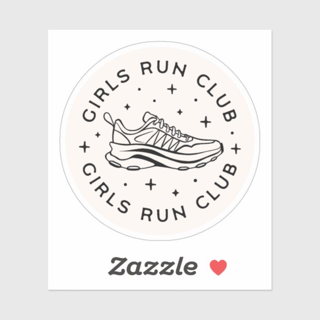 Girls run club sticker (Sheet)