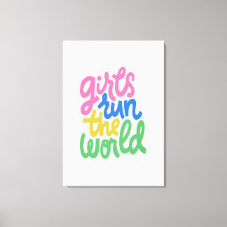 Girls Run The World Canvas Print