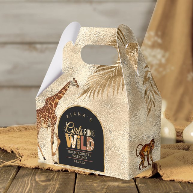 Girls Run Wild Bachelorette ID1148 Favor Boxes (Creator Uploaded)