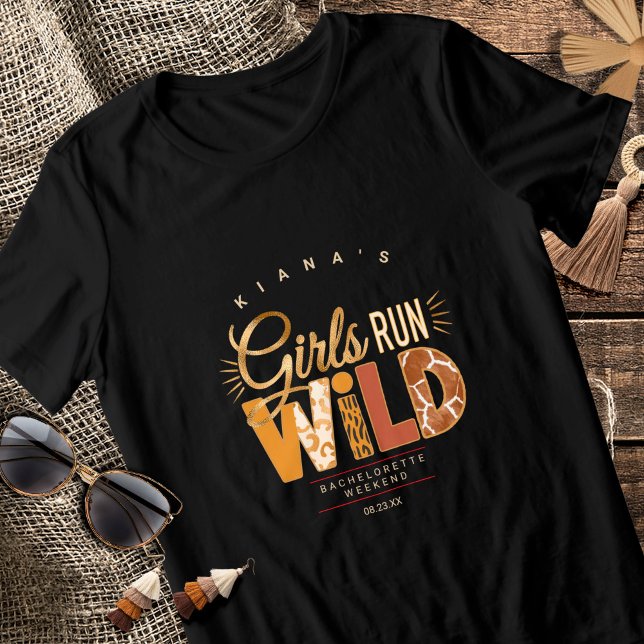Girls Run Wild Safari Bachelorette ID1148 Tri-Blend Shirt (Creator Uploaded)