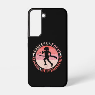 Girls Running Mindset - Focus Fearless Runner Samsung Galaxy S22 Case