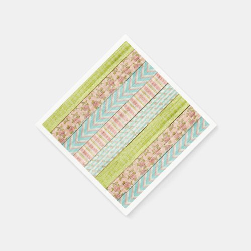 Girls Rustic Shabby Rose Cottage Chic Tea Party Napkins