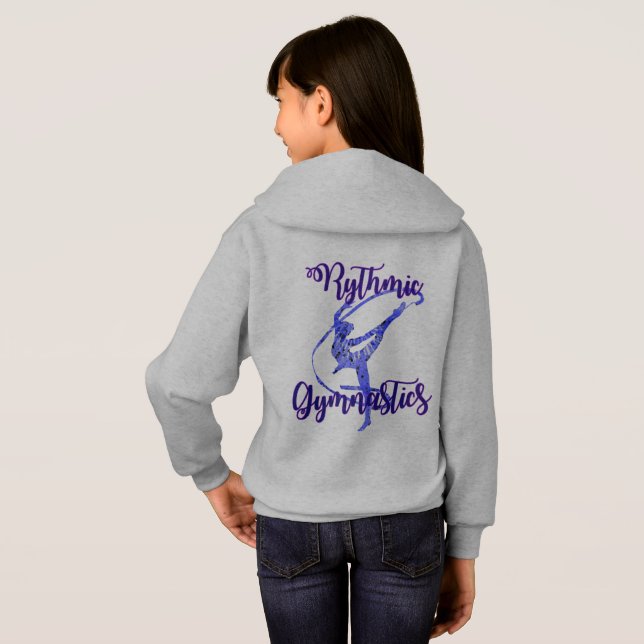 Girls Rythmic Gymnastics personalized sweatshirt (Back Full)