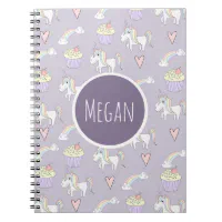 Aimee: Personalized Unicorn Sketchbook For Girls With Pink Name