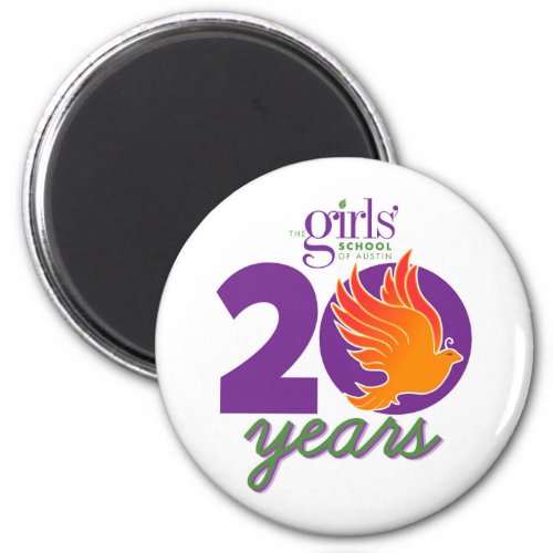 Girls School of Austin 20 Years Magnet