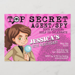 Spy Party Games - Secret Agent Birthday Theme!