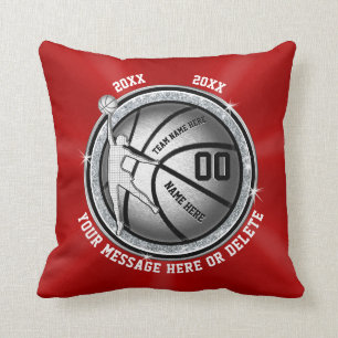 Girls Senior Night Gifts for Basketball, Custom Throw Pillow
